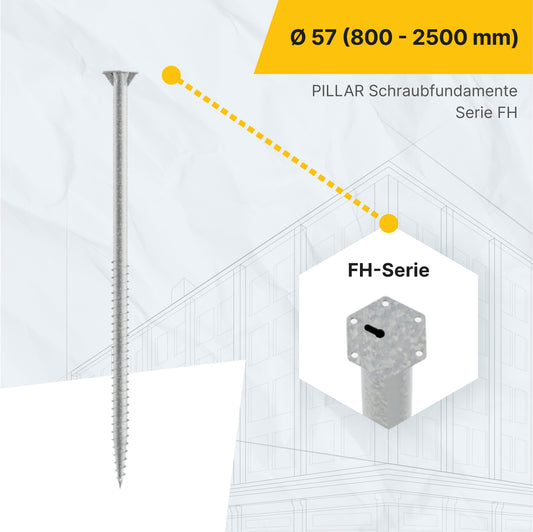 Schraubfundament PILLAR - FH Ø 57