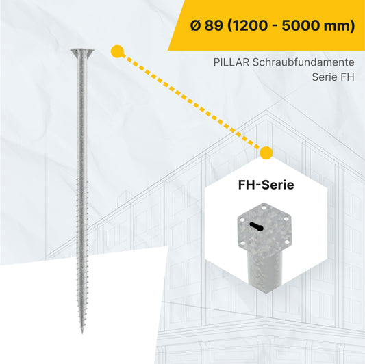 Schraubfundament PILLAR - FH Ø 89